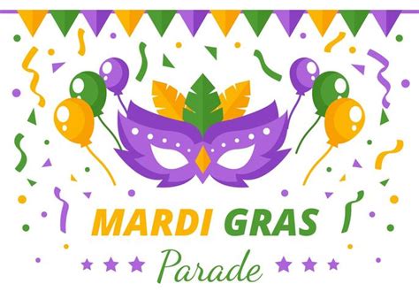 Mardi Gras Masquerade Parade Background 175351 Vector Art at Vecteezy