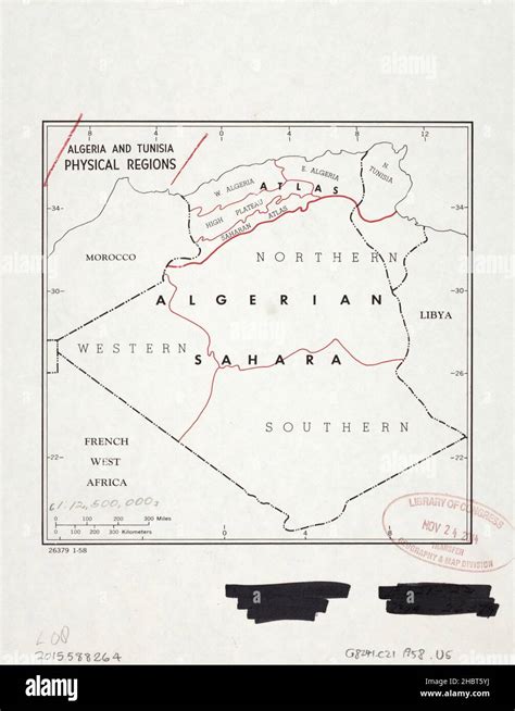 Map Of Algeria And Tunisia Physical Regions Shows Political