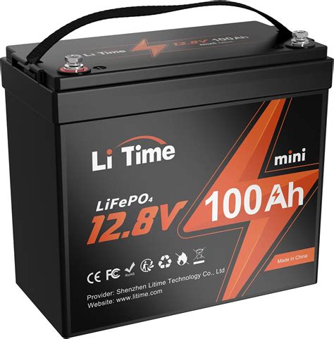 Litime 12v 50ah リン酸鉄リチウムイオンバッテリー 4000 回以上サイクル より効率的な出力 大幅な軽量化 Lifepo4