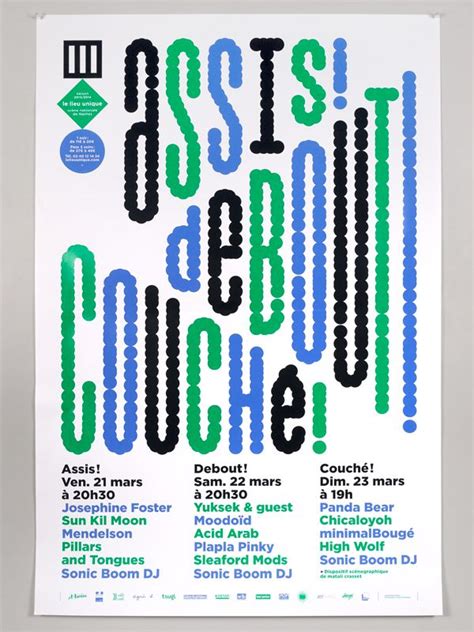 Helmo Thomas Couderc Clément Vauchez Typographic poster Graphic