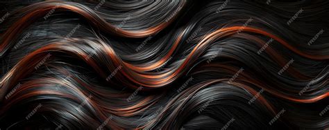 Premium Photo | Dark Brown Hair with Copper Highlights A Stunning ...