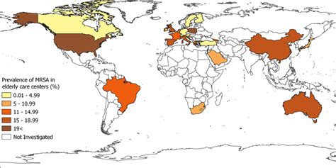 Worldwide Distribution Of Mrsa Colonization In Eccs Download