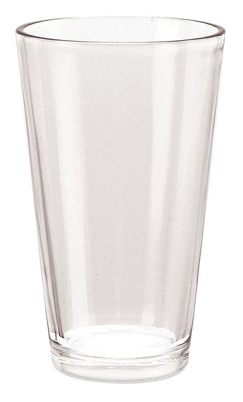 Iti Mixing Glass 16 Oz Clear 5 4 5 In Overall Height 3 1 4 In Diameter Pk 24 12r874