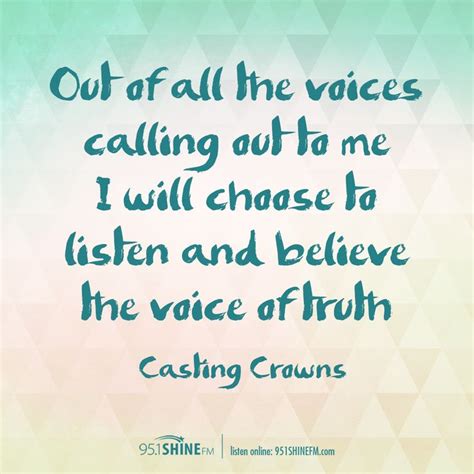 Voice Of Truth Casting Crowns Lyrics