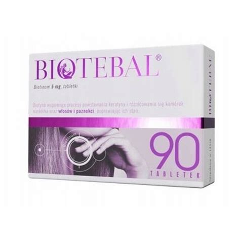 Polpharma Biotebal Biotin Tablets 90 Pcs Biotebal Biotin Kidsapo