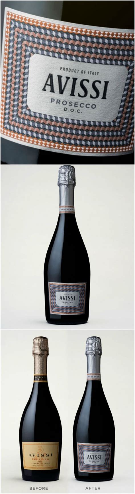 Affinity Creative Group Avissi Prosecco Sparkling Wine Packaging