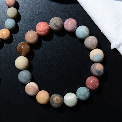 Alashan Rocks Bracelet Natural Agate Beaded Bracelet Handmade Etsy