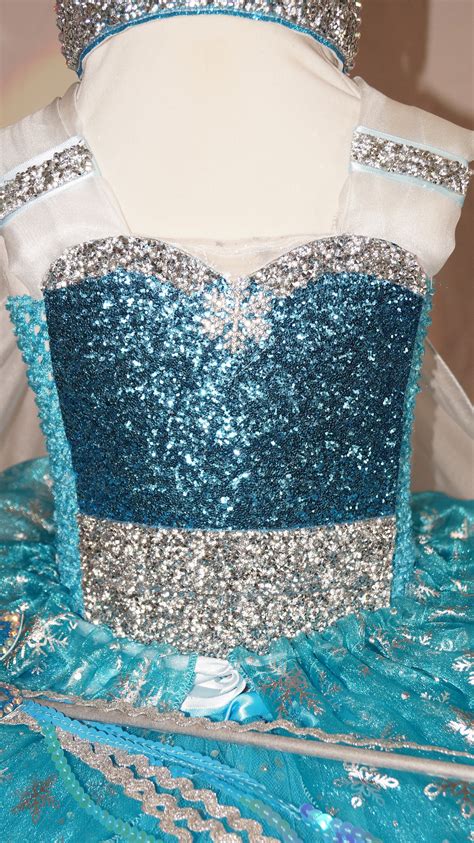 Princess Elsa Frozen Inspired Tutu Dress Pageant Ball Gown Birthday