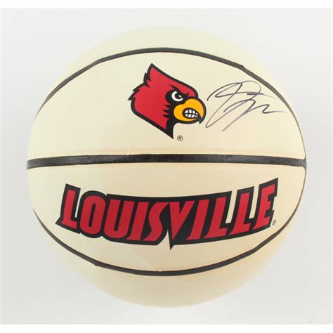 Donovan Mitchell Signed Louisville Cardinals Logo Basketball PSA