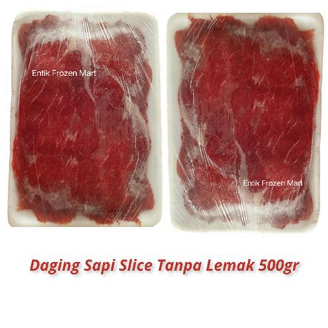 Jual Daging Sapi Slice Beef Tanpa Lemak Yakiniku Sukiyaki Berat