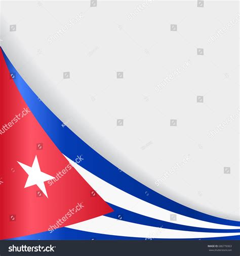 Cuban Flag Wavy Abstract Background Vector Stock Vector Royalty Free