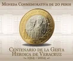 Moneda Pesos Centenario De La Gesta Heroica De Veracruz Meses Sin