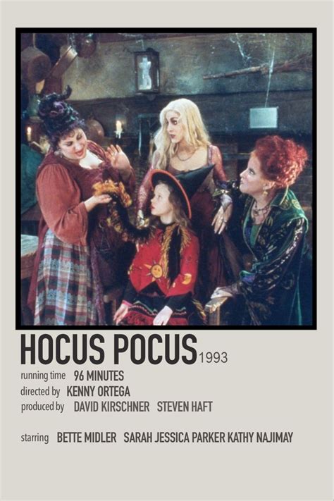 Hocus Pocus Polaroid Poster In 2022 Film Posters Minimalist