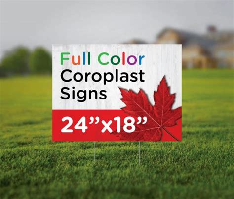 Full Color Coroplast | Yard Signs Canada