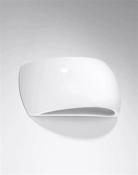 Lacquered Wall Lamp Pontius White Gloss Wasserman Eu