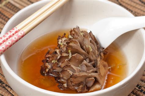 Roasted Maitake Mushrooms In Smoky Tea Broth Recipe Mushroom