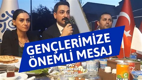 Esenyurt İlçe Başkanı Tanju Karakuş tan Gençlere Mesaj YouTube