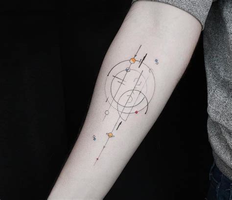 Planetary system tattoo by Emrah Ozhan | Photo 26574