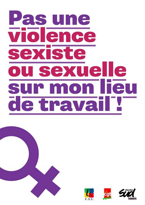 Violences Sexuelles Et Sexistes Harcèlement Sexuel Au Travail L