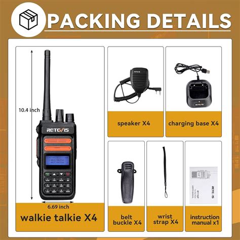 Retevis Walkie Talkies RT76P con micrófono de hombro radios de 2 vías