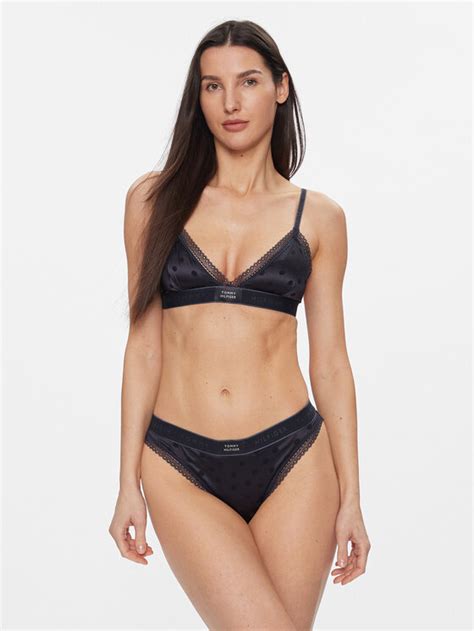 Tommy Hilfiger Klassischer Damenslip Bikini Satin Uw Uw Blau