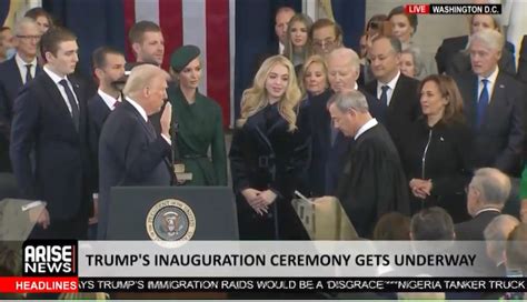 Donald Trump Sworn In As Th President Of The United States Arise News