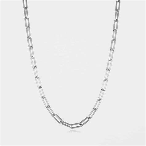 Square Trace Chain Silver | Sterling Silver & Gold Vermeil Jewellery ...