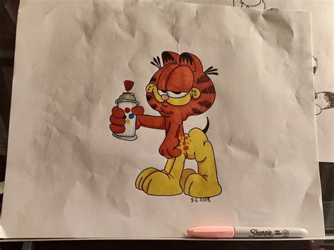 My Uncle Drew A Mix Of Garfield And Odie Garfodie 9gag