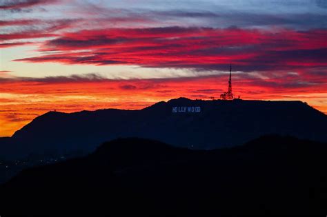 Sunset on Hollywood - Los Angeles