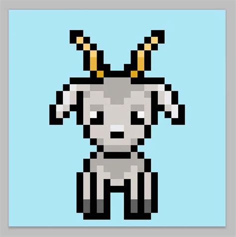 How To Make A Pixel Art Goat Mega Voxels