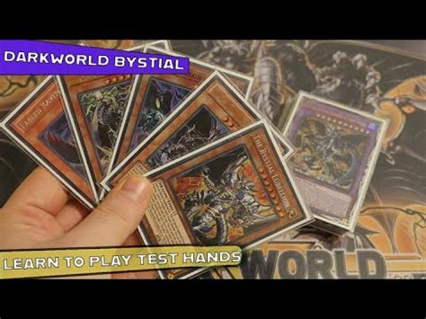 Yugioh Dark World Bystial Synchro Learn To Play Test Hand Combos Youtube