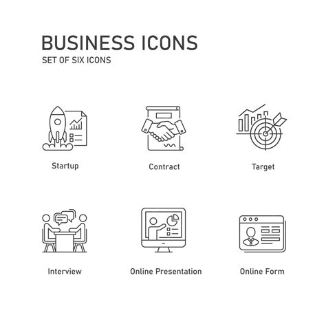 Premium Vector Startup Finance Vector Icon Set