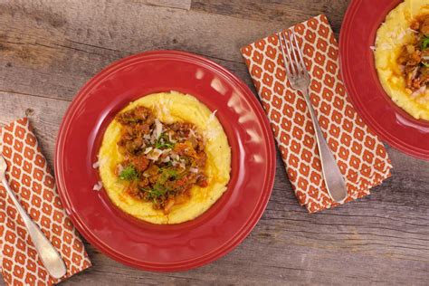 Sausage Ragu And Creamy Cheesy Polenta Rachael Ray Sausage Ragu