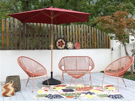 Mylia Salon De Jardin En R Sine Tress E Chaises Un Canap Et Une