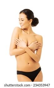 Nude Woman Covering Her Breast Stock Photo 276431228 Shutterstock