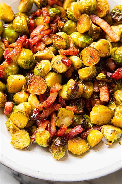 Crispy Brussels Sprouts With Honey And Bacon Vikalinka