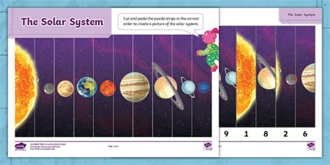 Solar System Puzzle Worksheet With Answers Twinkl Twinkl