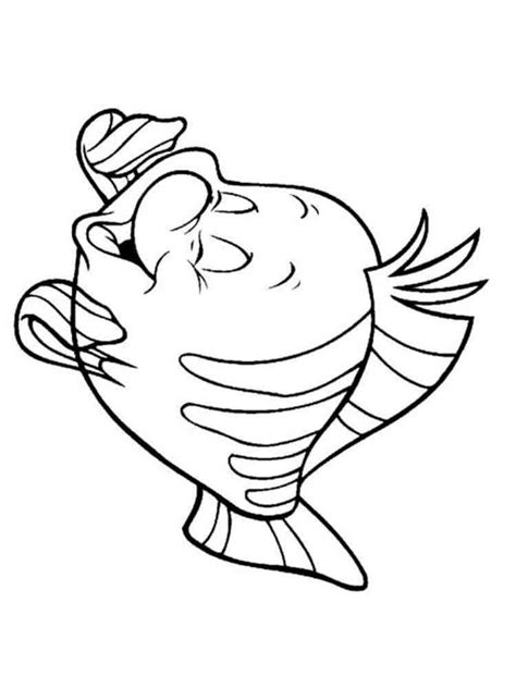 Flounder, Printable Coloring Pages, Free Printables, Disney, Coloring ...