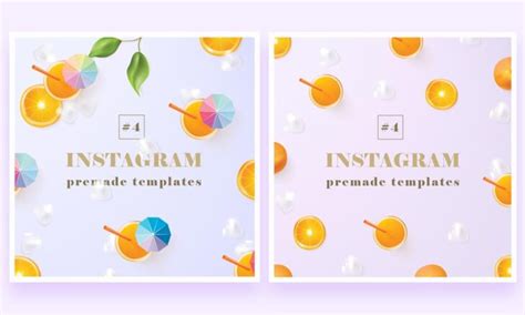 Photoshop Instagram Template Set | Polar Vectors