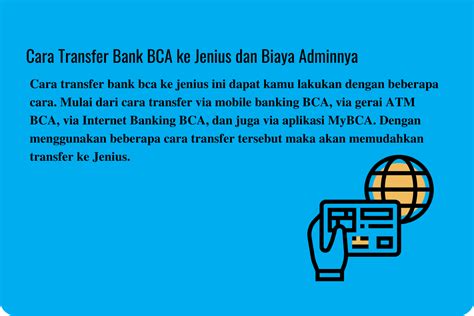 Cara Transfer Bank Bca Ke Jenius Dan Biaya Adminnya