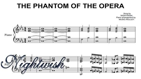 Phantom Of The Opera Easy Piano Sheet Music