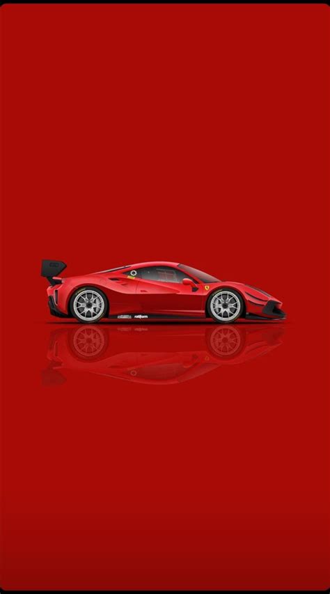 a red sports car on a red background