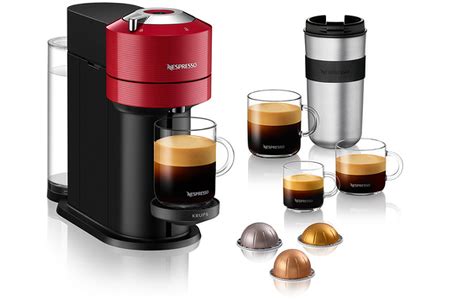 Cafeti Re Dosette Ou Capsule Krups Nespresso Vertuo Next Rouge