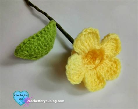 Crochet D Flower Bouquet Golden Trumpet Vine Free Pattern Crochet