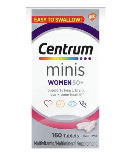 Centrum Women Over 50 Minis Multivitamin 160 Tablets Price In Uae