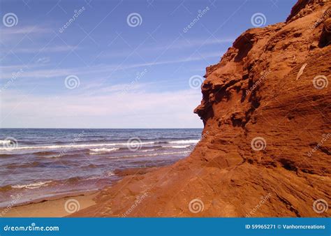 Red Rock On The Beach Stock Image Image Of Nature Coast 59965271