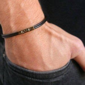 Leather Bracelets For Men Engraved