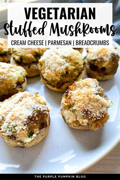 Vegetarian Stuffed Mushrooms Recipe With Cream Cheese