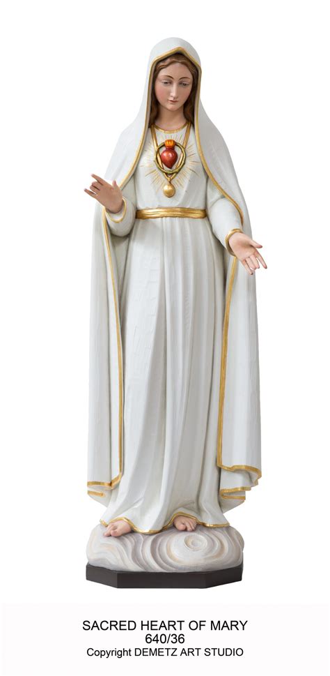 Sacred Heart Of Mary Statue