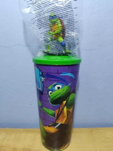 Vaso Tortugas Ninja Cinemex Con Figura Leonardo MercadoLibre